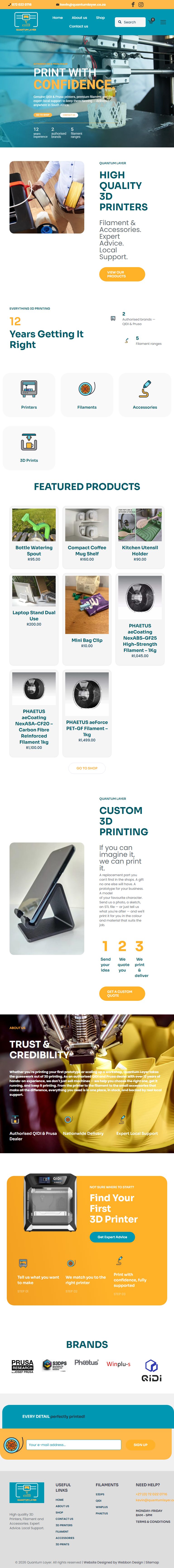 Quantum Layer tablet view